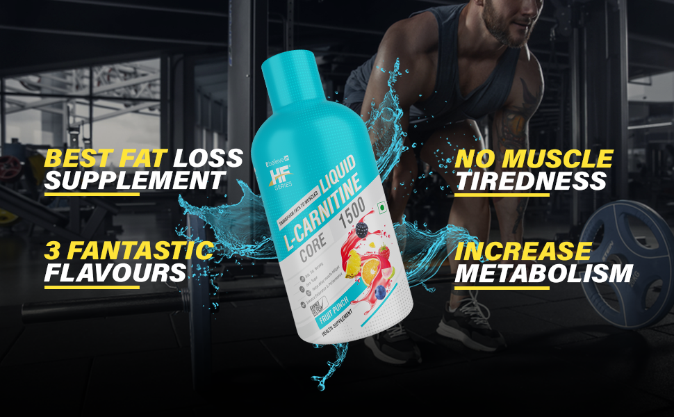 HF Series Liquid L Carnitine 3000 mg,Burns Fat for Energy -Weight Loss Drinks (450 ml-Fruit Punch)| Energy 4.50 Kcal| Carbohydrate 2.24G |Sodium 5.99Mg | L Carnitine 1.50G| Increase Body Metabolism|