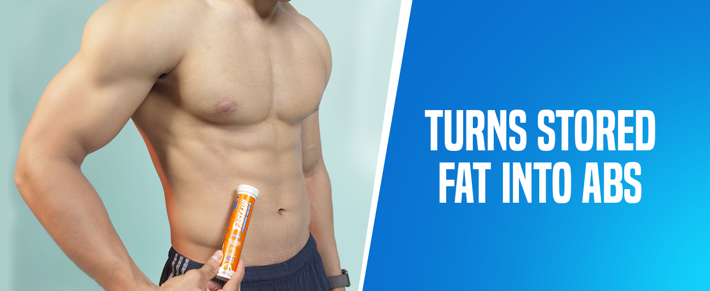 FAST&UP L-Carnitine 2000mg|Supports Weight Loss & Fat Burn|Orange|Pack of 3