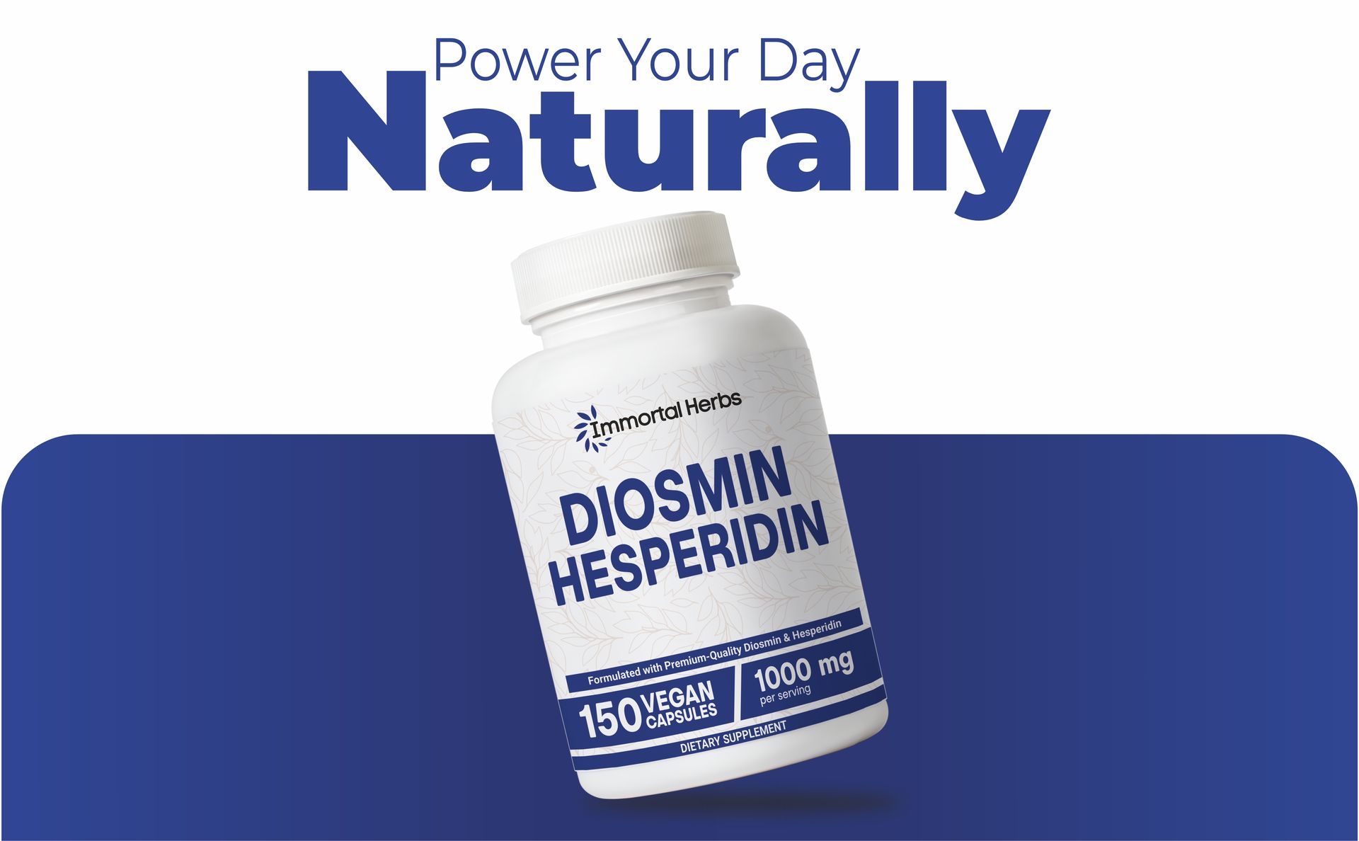 Diosmin Hesperidin 1000mg Complex, 150 Capsules, Citrus Bioflavonoids Rich Fruit Extract, 100% Vegetarian, Non-GMO & Gluten Free Diosmin Supplement with Max Strength
