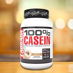 Labrada 100% CASEIN Micellar Casein Protein (24g Slow-Release Protein, 0g Sugar, No Artificial Colors, 29 Servings) - 2.2 lbs (1kg) (Dutch Chocolate)