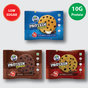 HYP- Lean Sugar Free Protein Bar, Coconut Almond (6x40g) | 10 g Protein per Bar | No Added Sugar | Gluten Free High Protein Bars | No Soy Protein | High Protein Snacks With Zero Preservatives