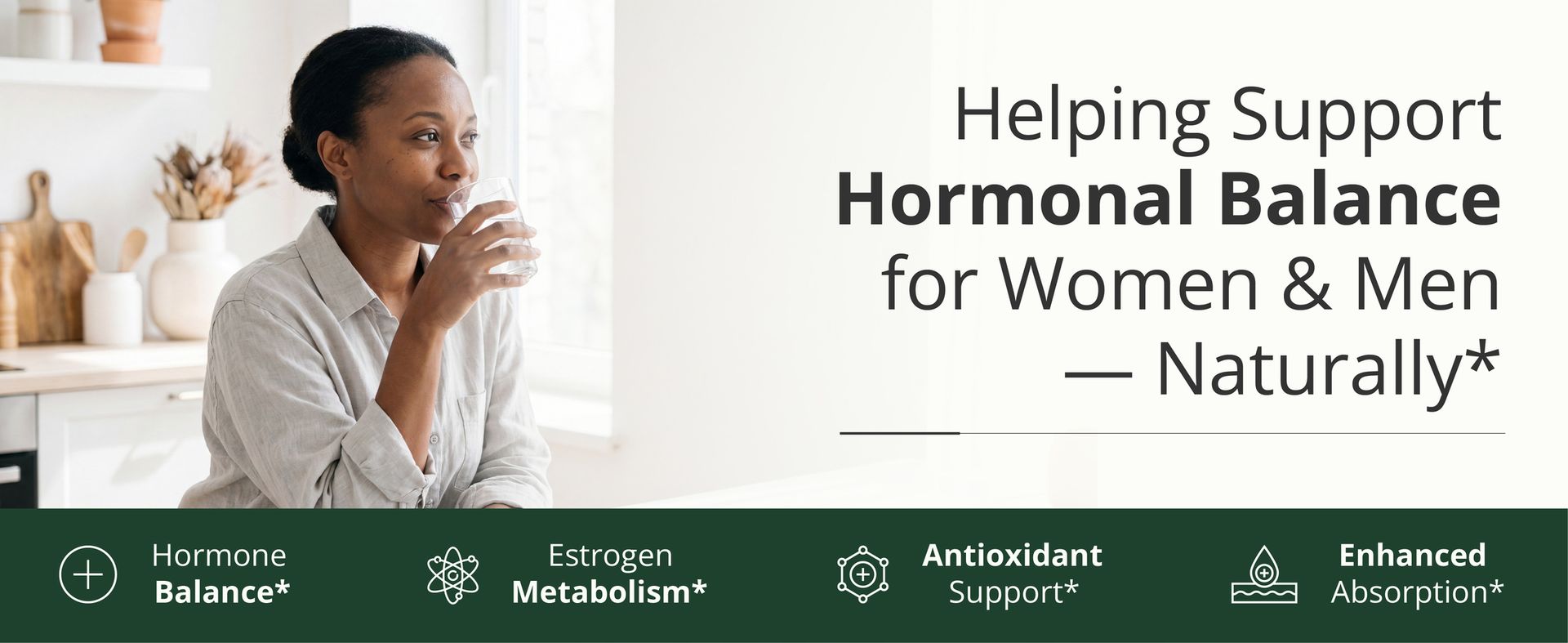 DIM Supplement 300mg - Hormone Balance for Women & Men - 60 Vegan Capsules