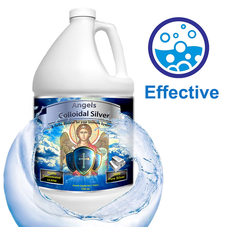 Colloidal Silver Immune Support 10 PPM Nano Liquid (128 fl oz)