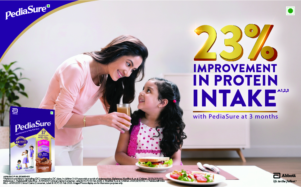 Pediasure Nutritional Drink Powder 950g/1 kg, Chocolate, Scientifically Designed Nutrition for Supporting Kids Growth (Weight May Vary)