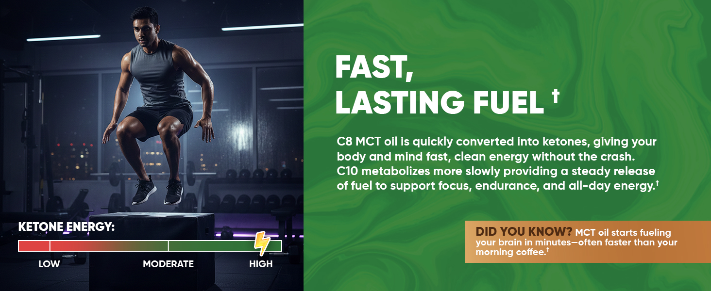 MCT Oil 500ml | Pure C8 & C10 | Keto & Paleo Friendly | Organic | Sourced from Coconuts | Unflavored Oil that helps Supports Brain Function & Instant Energy | Pack of 1