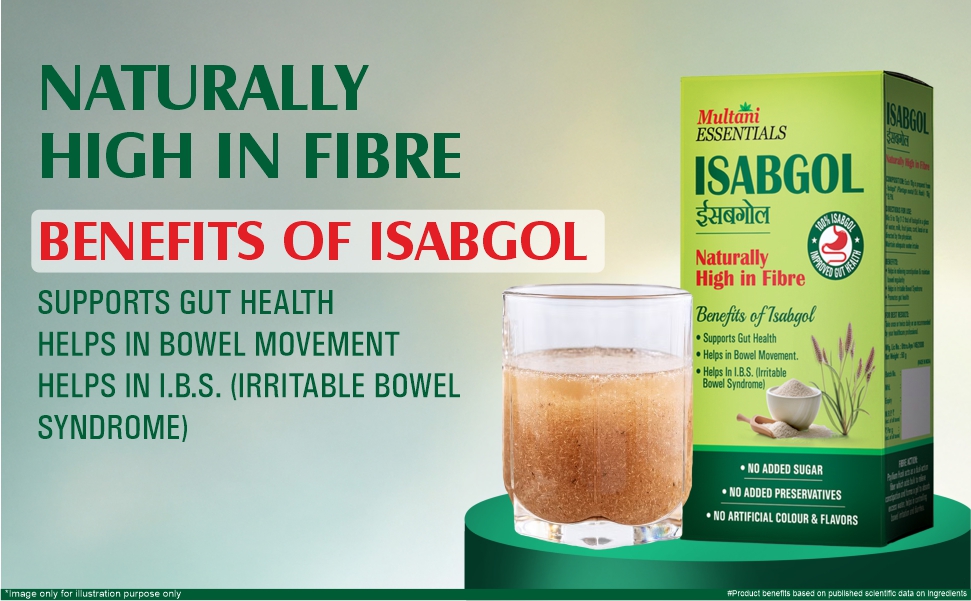 Multani Essentials Isabgol | Psyllium Husk Powder - 100gm (Pack of 2) | For Gut Health And Irritable Bowel Syndrome | Effectively Relieves Constipation | Fibre Supplement For Digestion | Chemical Free | No Added Sugar Or Artificial Flavour