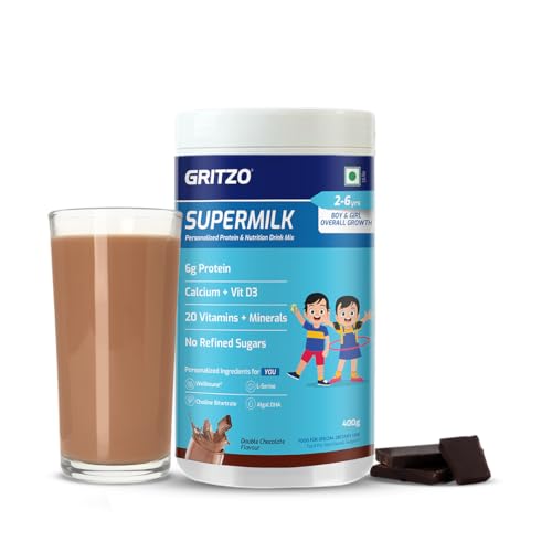 Gritzo SuperMilk Growth (2-6y Kids), Double Chocolate, 400g