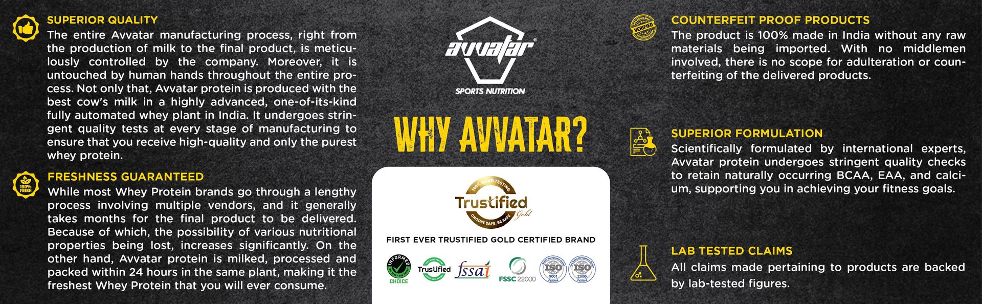 avvatar WHEY PROTEIN | 1Kg | Malai Kulfi Flavour | 28g Protein | 29 Servings | Isolate & Concentrate Blend