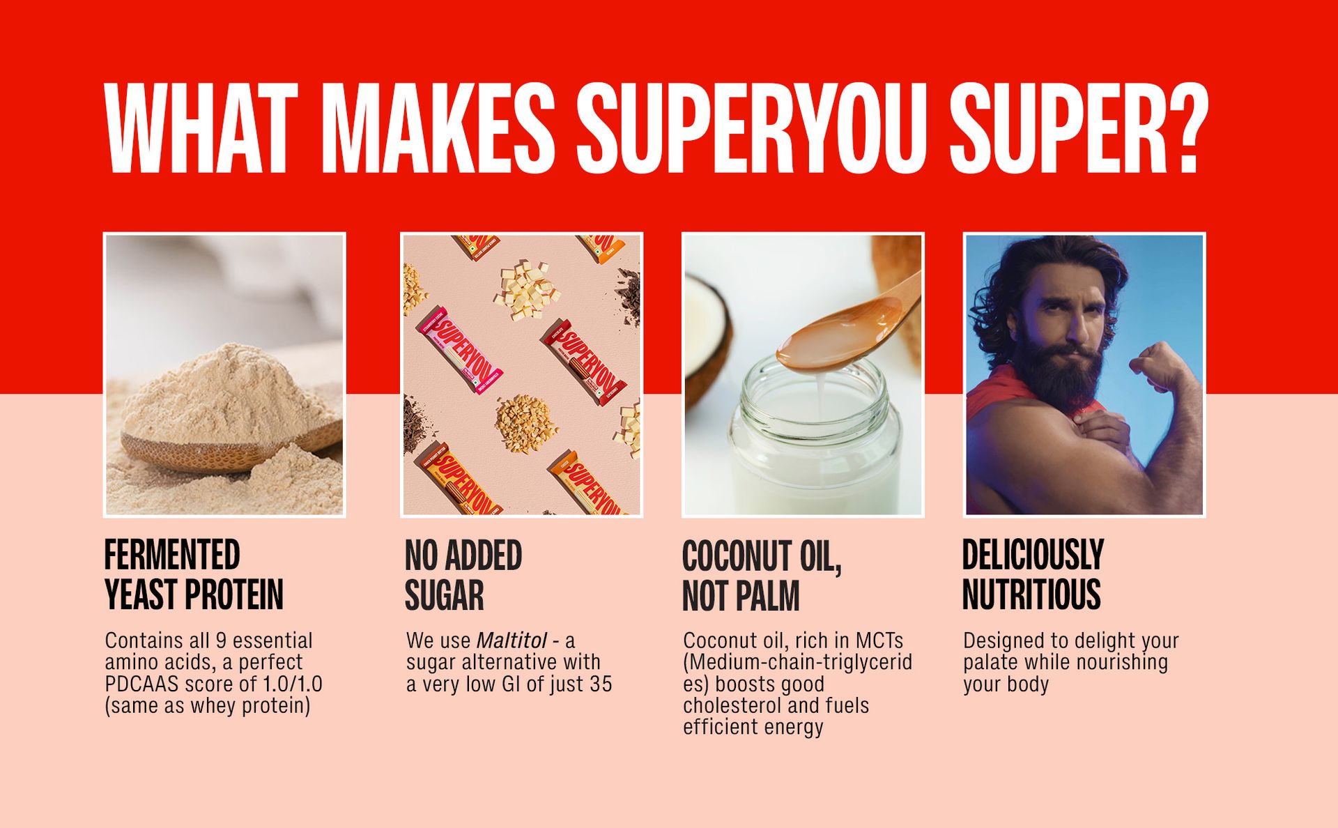 SuperYou Coffee Protein Wafer Bars (Pack of 10)|10g Protein, 3g Fiber, No Added Sugar|Yeast Fermented Protein|Energy Bars|Crunchy Wafer Bar|100% Vegetarian|No Palm Oil|400g