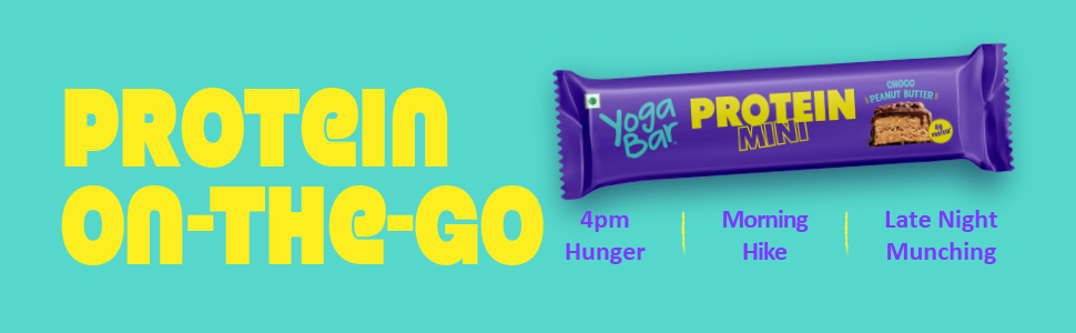 Yogabar Protein Minis, 4g Protein Bar (14 Bars, Choco Peanut Butter) | No Trans Fat | Healthy Snacks for Kids & Adults | Peanut Filled | Rich in Fiber