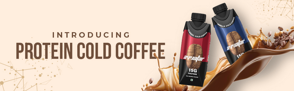 avvatar Protein Cold Coffee | Classic Cold Coffee Flavour | 15g Protein | 4.8g Fiber | Ready to Drink | 250ml | Pack of 4 (4 x 250 ml)