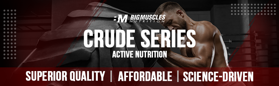 Bigmuscles Nutrition Crude Whey (Malai Kulfi) 1kg | US FDA REGD. BRAND | 24g Protein, 5.5g BCAA, 4 g Glutamine