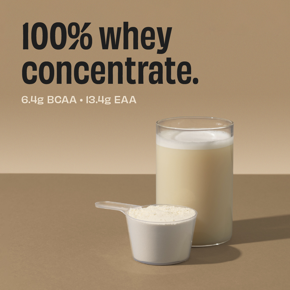The Whole Truth Whey Protein Concentrate Unflavoured |1 kg (2.2 lbs) | 26g Protein per scoop | 6.4g BCAA | No Adulteration | Clean and Light | Muscle Building | Vegetarian