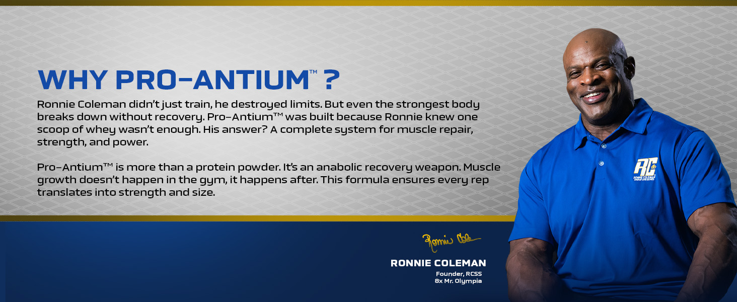 Ronnie Coleman Signature Series Pro-Antium Whey Protein, 907g (2lbs)