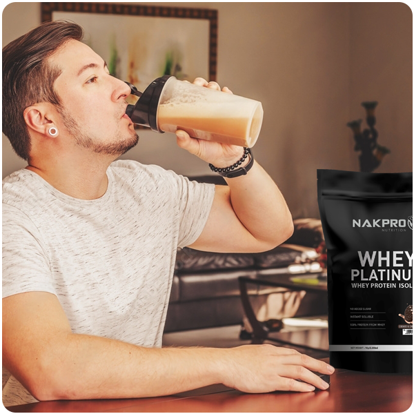 NAKPRO NUTRITION Platinum Whey Protein Isolate | 500g Chocolate | 28g Protein| Trustified Certified