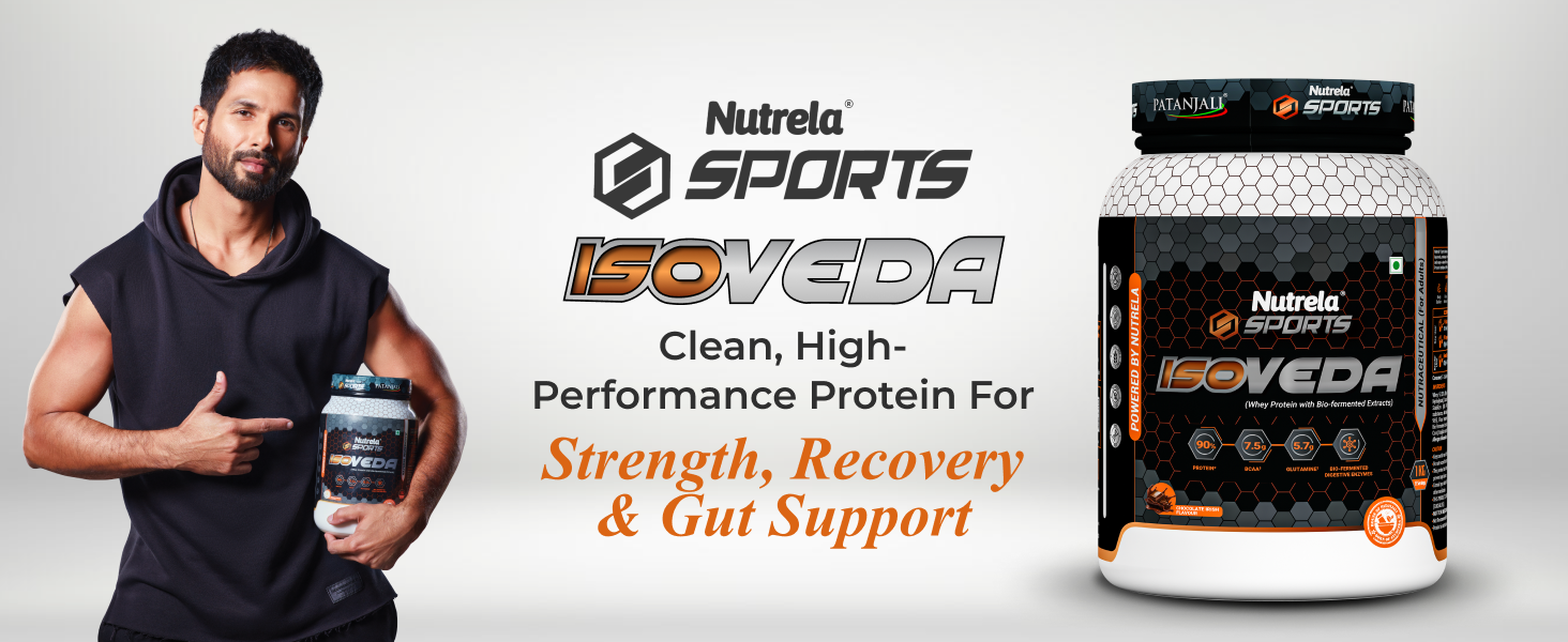 NUTRELA Sports By Patanjali Whey Protein Isolate Powder Malai Kulfi 1kg | 27g Protein Per Scoop, 33 Serving, Fast Absorbing & Easy to Digest, Helps in Muscle Recovery, Vegetarian