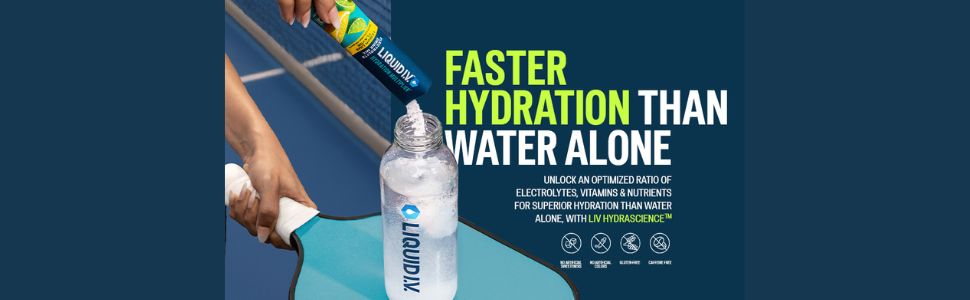 Liquid I.V.™ Hydration Multiplier™ - Lemon Lime|6 Sticks = 3 LTRS| Hydration Drink Mix 16g