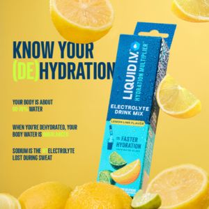 Liquid I.V.™ Hydration Multiplier™ - Lemon Lime|6 Sticks = 3 LTRS| Hydration Drink Mix 16g