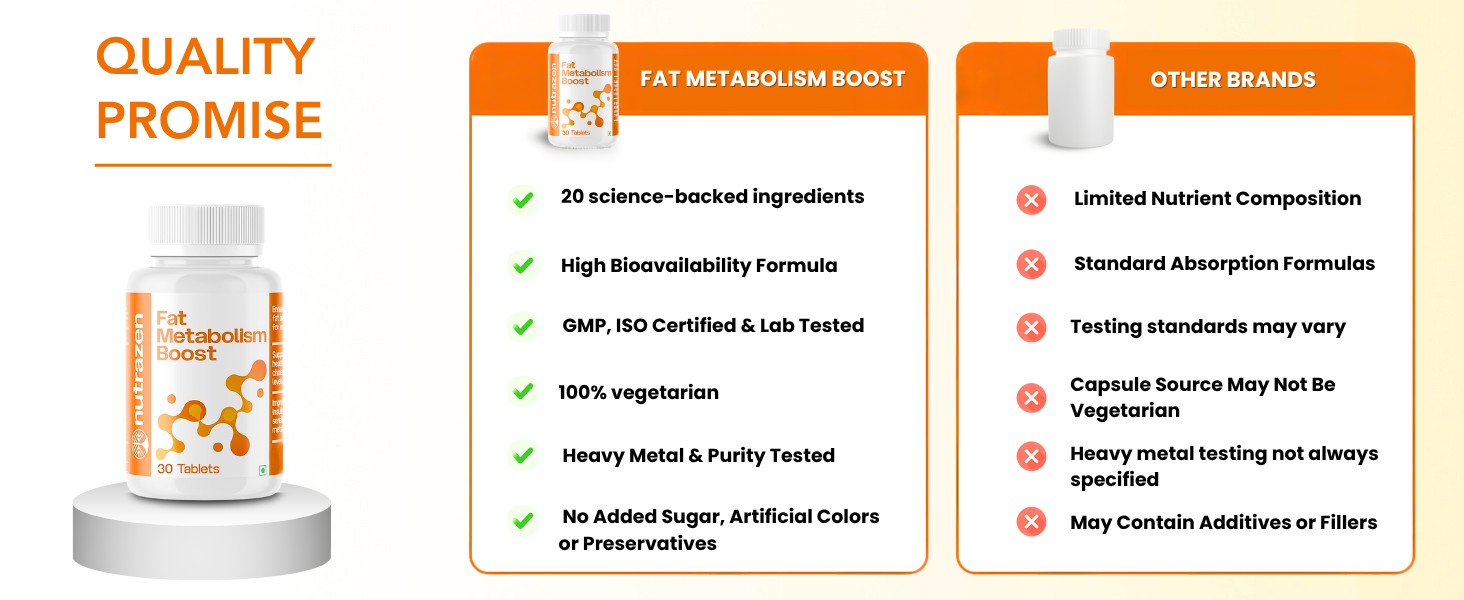 Fat Metabolism Boost - Pack of 2 | 20 Plant Based Ingredients