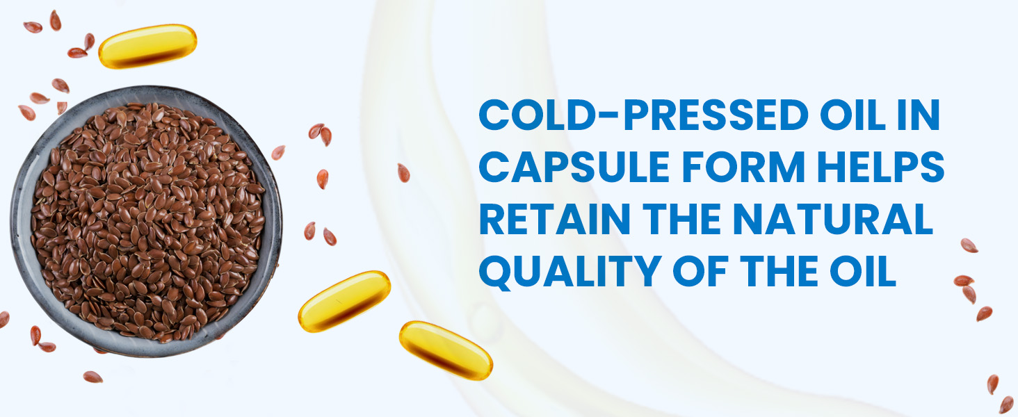 Carbamide Forte Cold Pressed Organic Flaxseed Oil Omega 3 6 9 Capsules (1000mg) - 120 Capsules (Pack of 2)