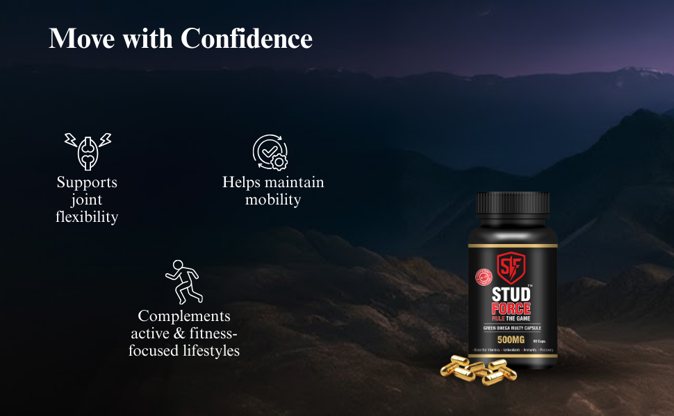GREEN OMEGA MULTY 500 Multivitamin Capsules – Plant-Based Omega 3, 6 & 9 with Mult nutrient Support | Steroid-Free & Chemical-Free | Supports Heart, Brain, Joints & Daily Vitality