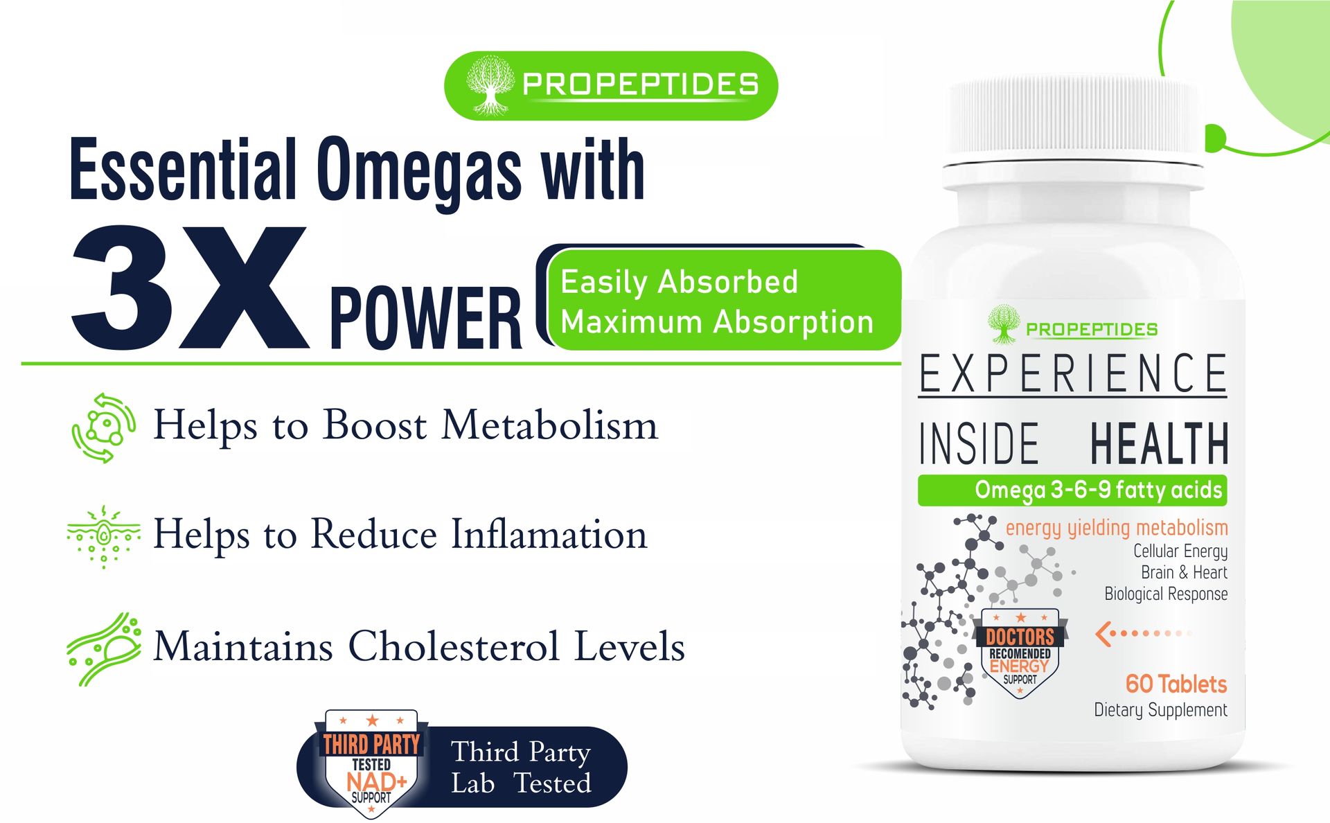 Omega-3 Vegetarian Capsules Supplement-60