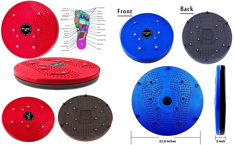 Tummy Twister - Acupressure Magnetic Disk for Figure Tone Up & Weight Loss for Men and Women (color-multicolor)