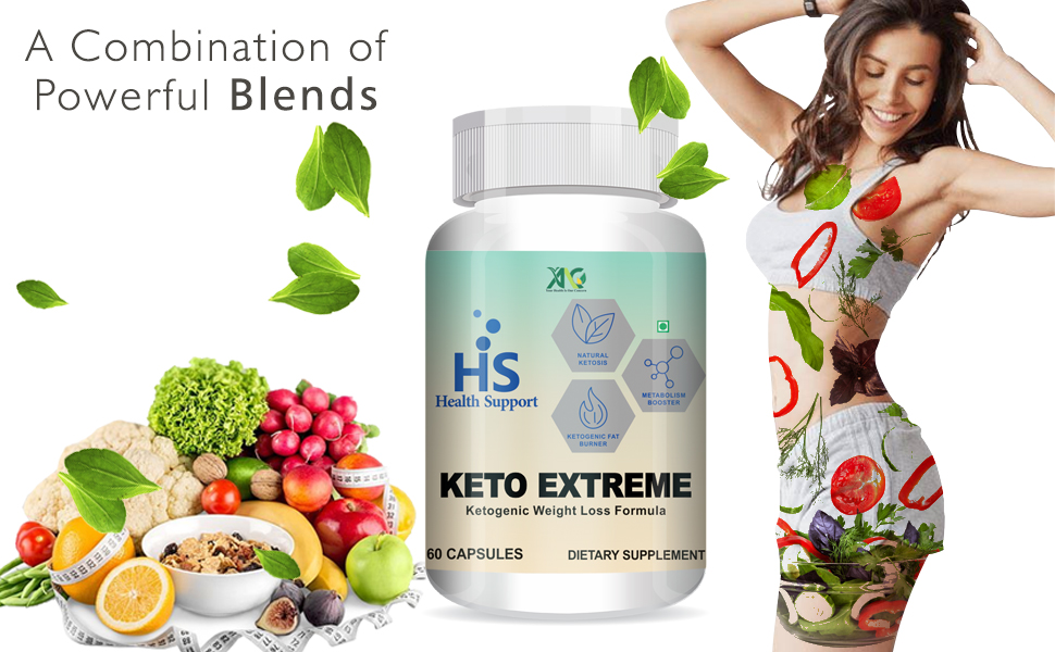 ANC Keto Extreme Ketogenic Weight Loss Formula with Garcinia Cambogia Extract Fat Burner | Metabolism Booster Pack of 2 (60 Capsules)