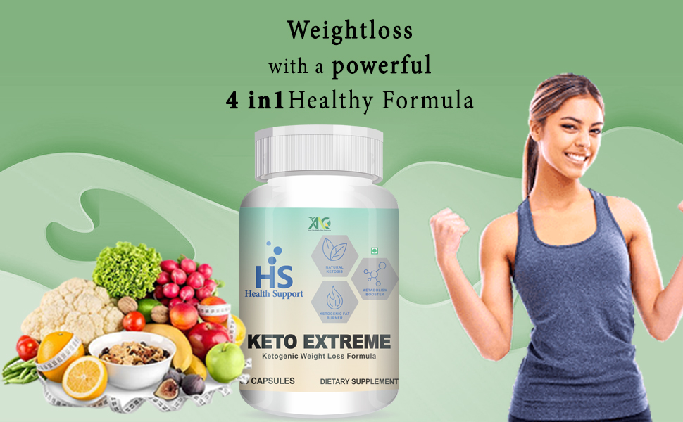 ANC Keto Extreme Ketogenic Weight Loss Formula with Garcinia Cambogia Extract Fat Burner | Metabolism Booster Pack of 2 (60 Capsules)