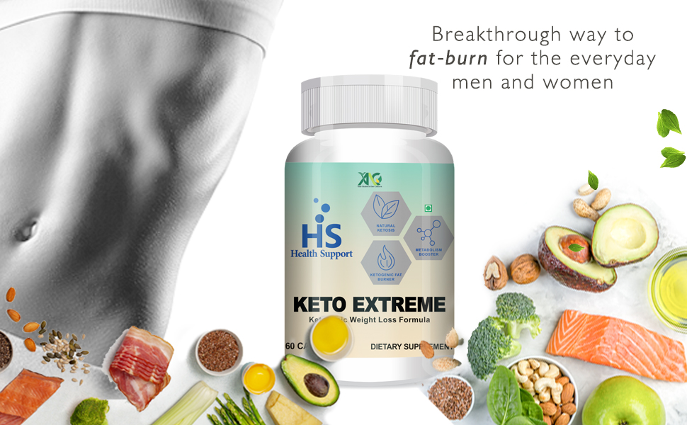 ANC Keto Extreme Ketogenic Weight Loss Formula with Garcinia Cambogia Extract Fat Burner | Metabolism Booster Pack of 2 (60 Capsules)