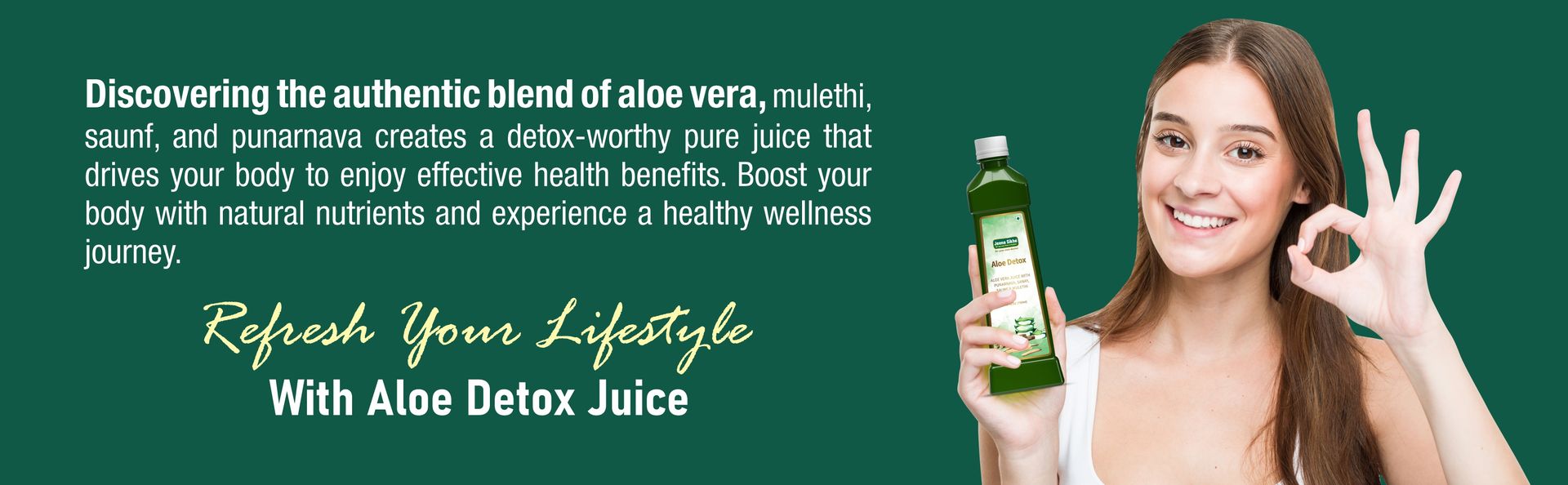 Jeena Sikho Aloe Detox Juice | Naturally Beneficial For Liver And Body Detox | Natural Ingredients Aloe Vera, Punarnava, Sanay, Saunf, And Mulethi | Suitable For Skin And Hair Health, 750 ml, Pack of 1