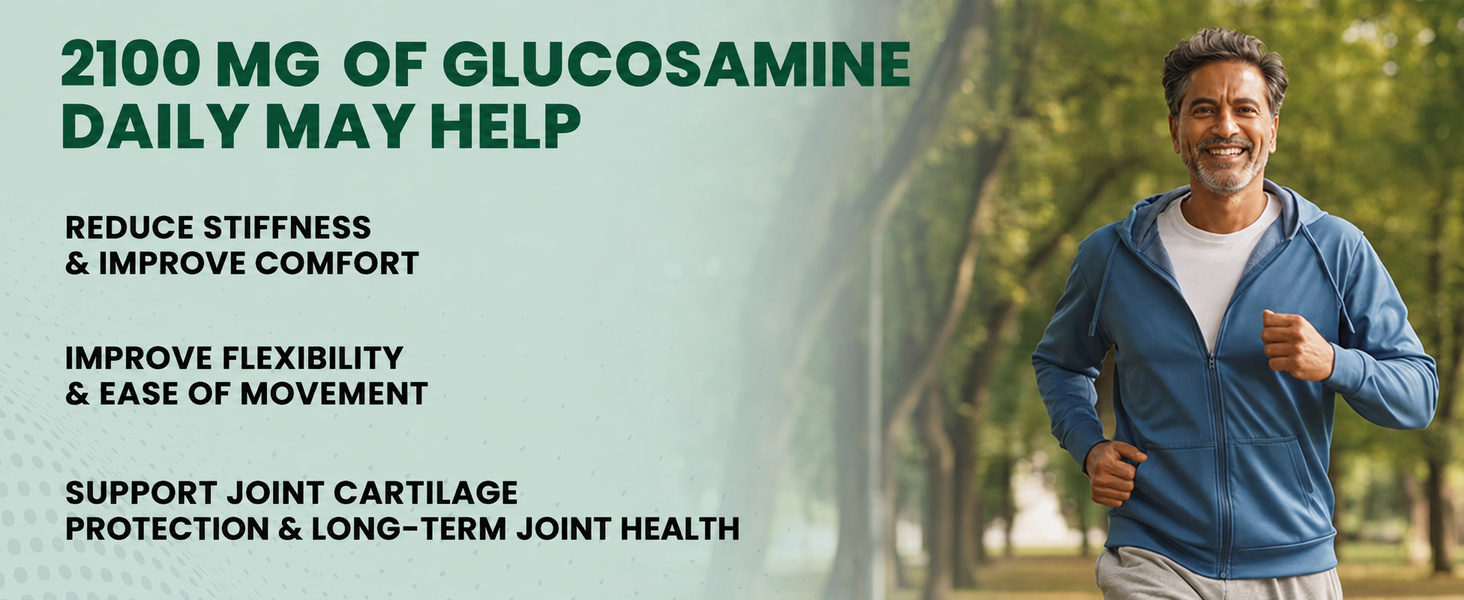 Carbamide Forte Glucosamine & Chondroitin MSM - Joint Support Supplement with Vitamins - 3900mg Per Serving – 10 Tablets