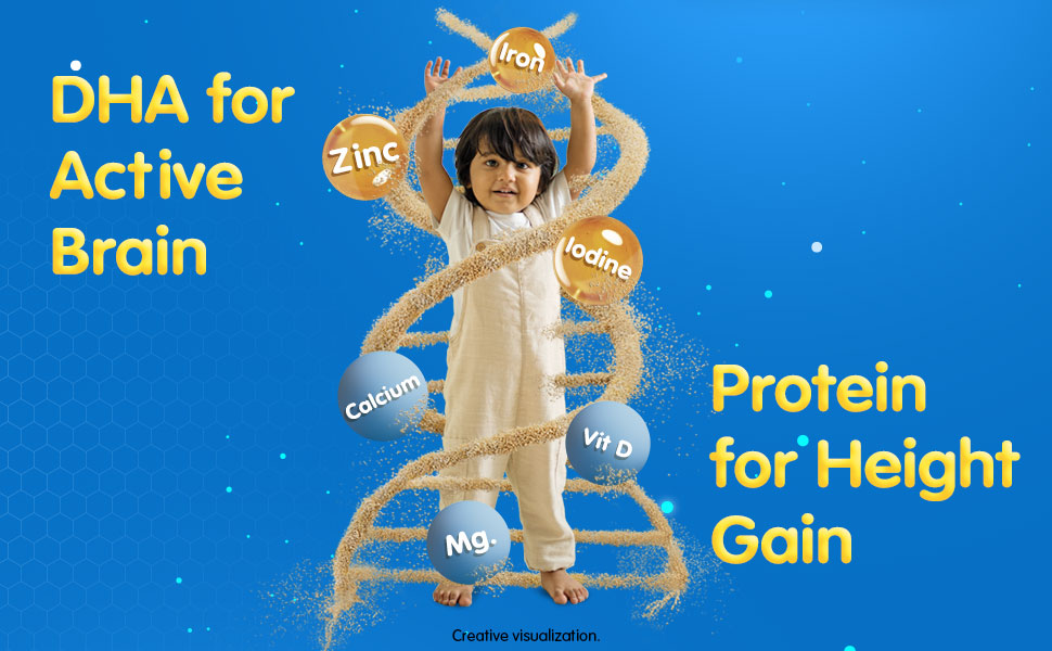 Junior Horlicks Nutrition Drink 400g, Vanilla, Nutrition for Toddlers & Young kids (2-6 years) for Supporting Growth
