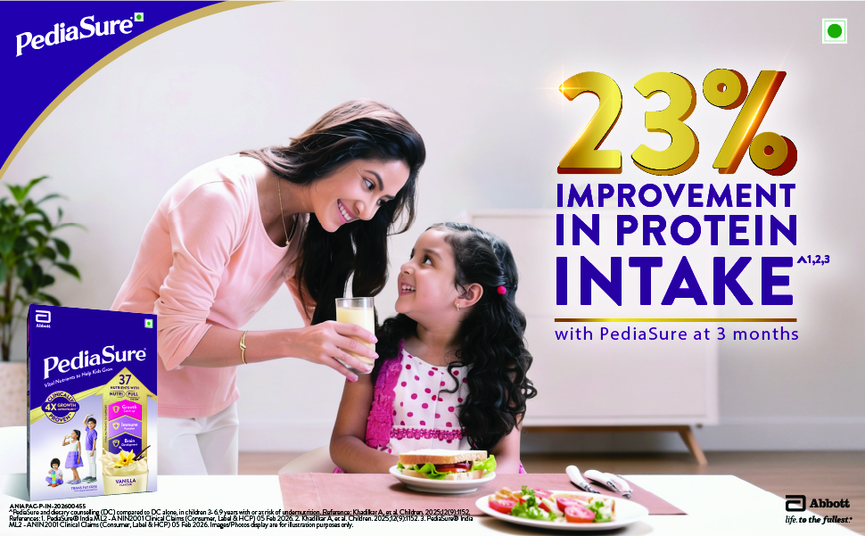 Pediasure Nutritional Drink Powder 1.9 kg, Vanilla, Scientifically Designed Nutrition for Supporting Kids Growth