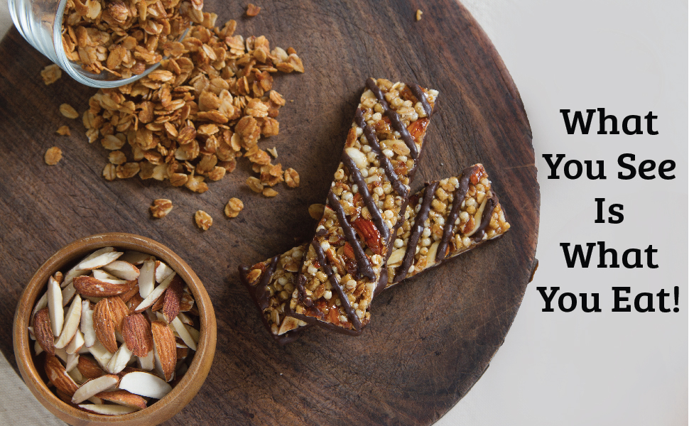 Mojo Bar Energy Bars Choco Almond & Protein | 100% Whole Grains, Nut & Fruit | High Energy & Granola Bars | 5g Protein Snack | Pack of 15 x 32g Energy Bars | Gluten Free & No Preservatives