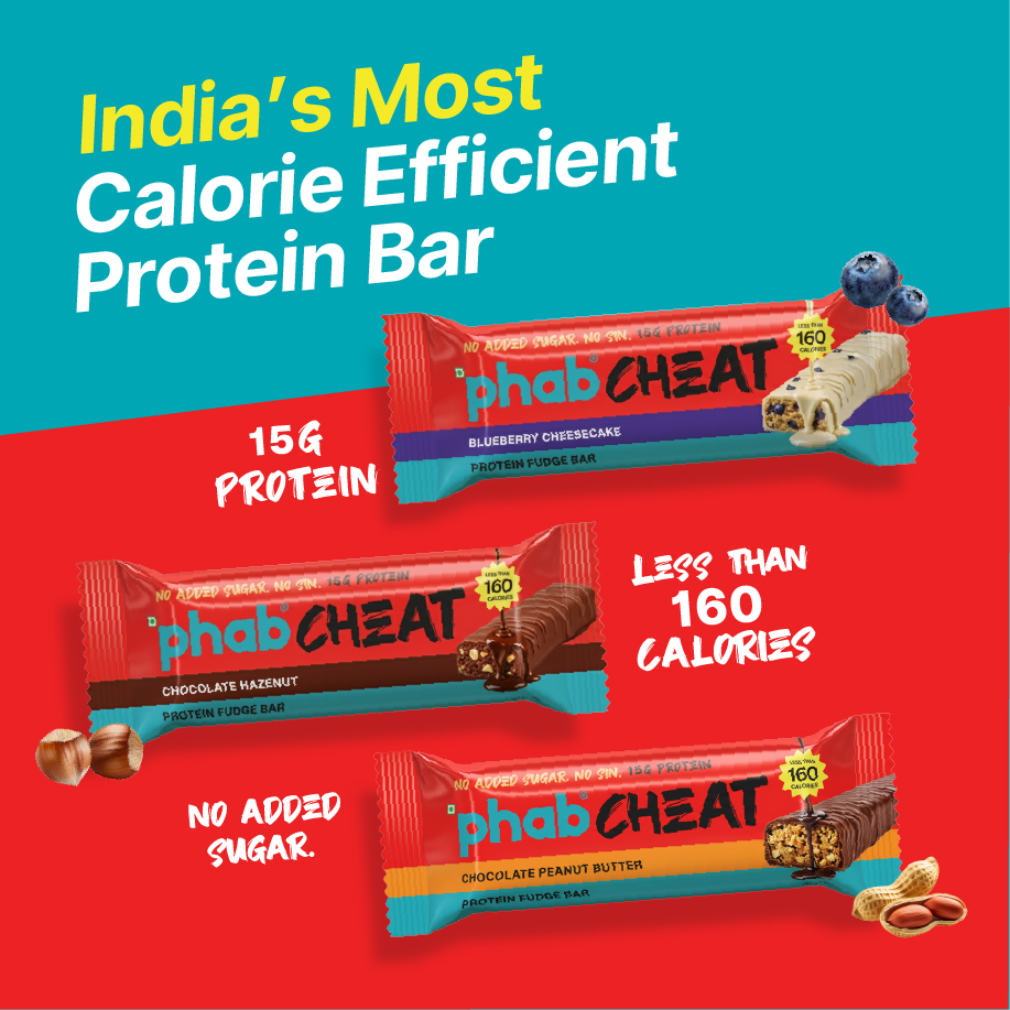 Phab Mocha Nut Fudge Protein Bar with 21g Protein, 8g High Fibre & 0 Added Sugar 100% Vegetarian | Healthy & Tasty Protein bars | Trans Fat-Free & No Preservatives Protein bars (Pack of 12 x 65g)
