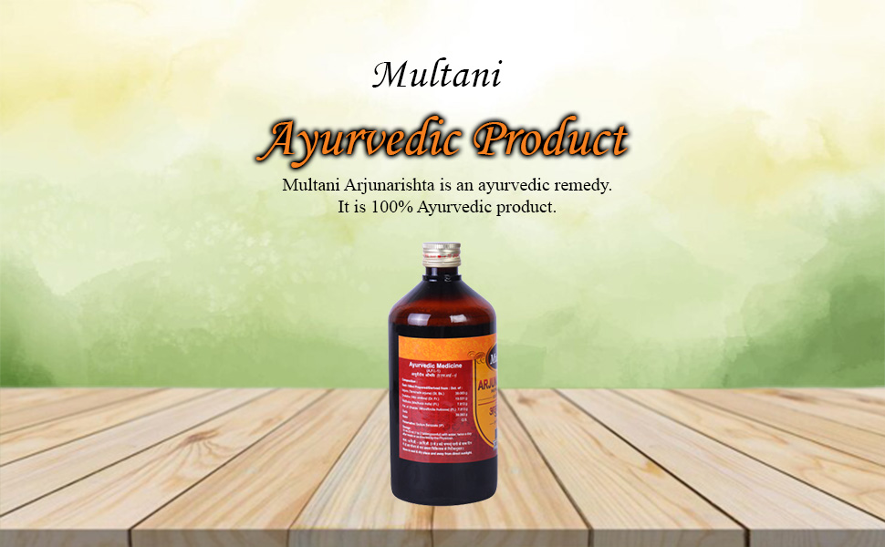 Multani Arjunarishta |Helpful in Maintaining Wellness of Heart | Supports Healthy Cholestrol Levels | Ayurvedic Cardiac Tonic 450 ML