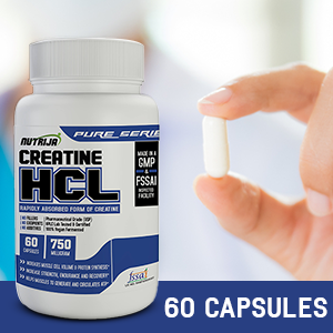 Nutrija-CREATINE HCL 750 MG- 60 Capsules