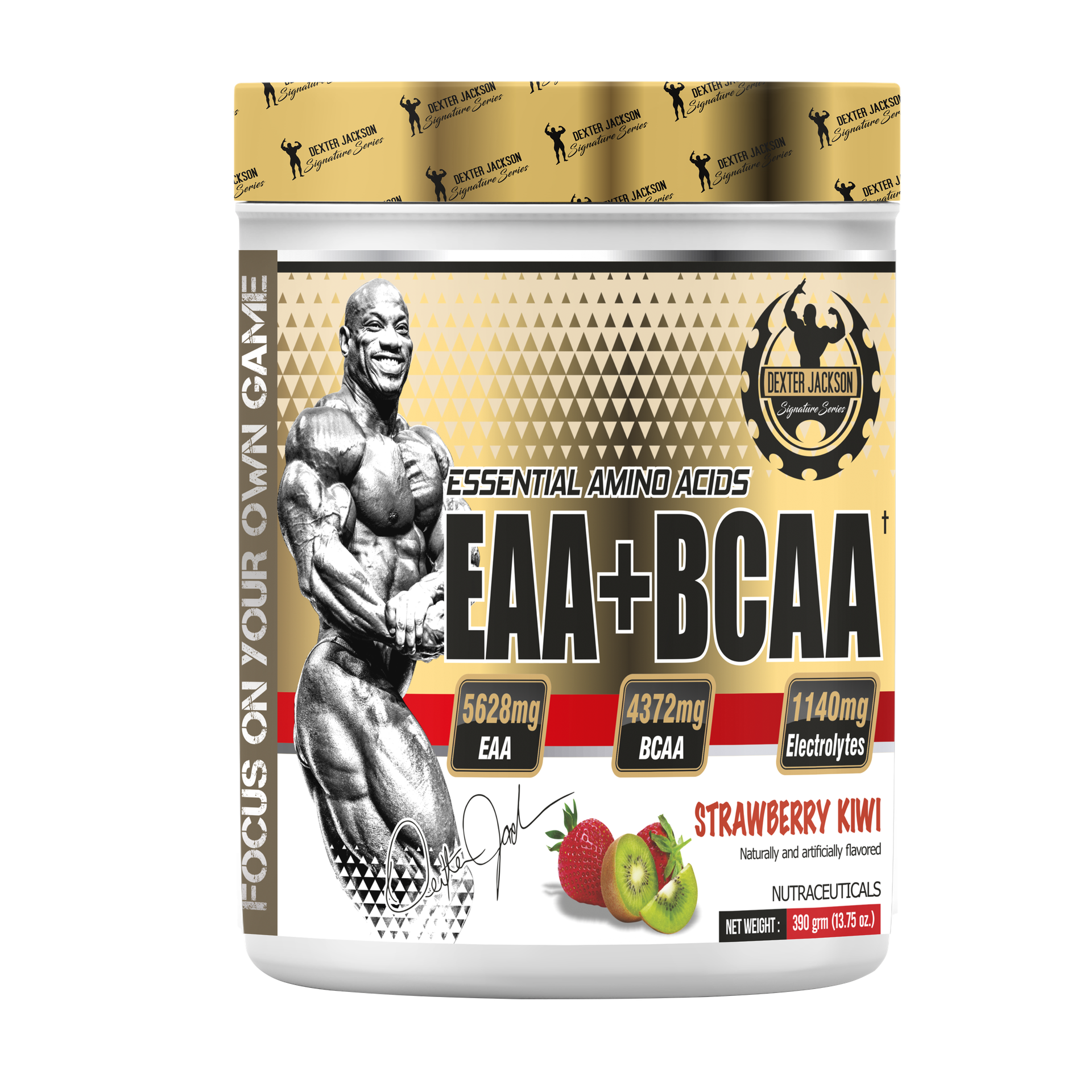 Dexter Jackson EAA+BCAA |Helps Improve Exercise Performance & Maximize Muscle Gains | Strawberry kiwi Flavor | 390 Gram