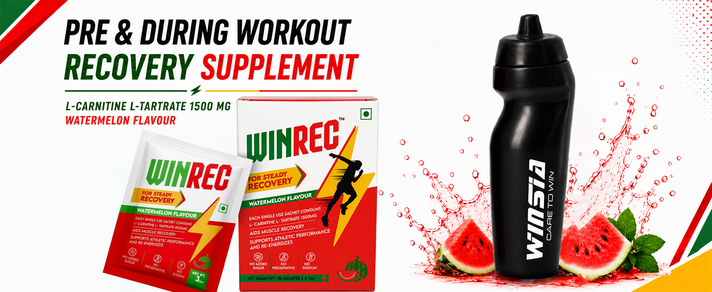 L-Carnitine L-Tartrate Powder Sachets | 3g x 10 | Watermelon Flavour | Pre Workout Sports Nutrition Supplement for Adults | Easy Mix