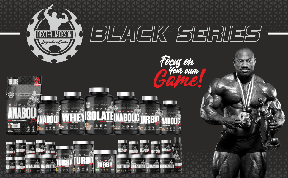 Dexter Jackson Black Series Monohydrate Creatine Powder - 300g, 100 Servings | Micronized for Enhanced Absorption
