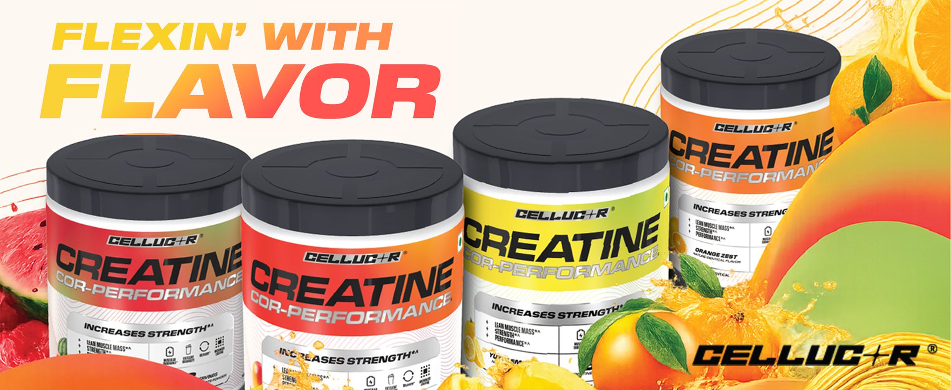 Cellucor Creatine Cor-Performance| Watermelon Zing | 315g | 83 serves| From the Makers of C4 | Micronized for Rapid absorption | Increases Muscle Strength & Performance