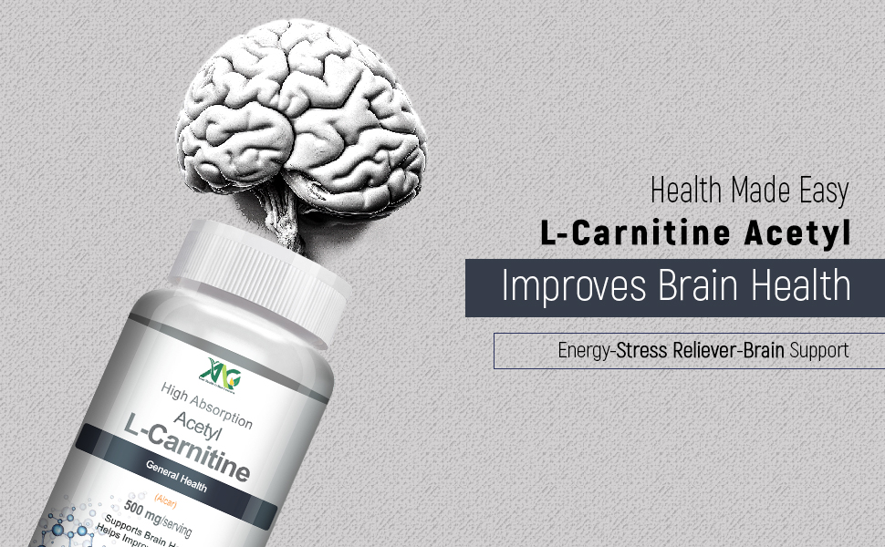 ANC Acetyl L-Carnitine (ALCAR) 500mg | Supports Brain Health, Mental Focus & Energy | Fat Metabolism & Muscle Recovery | 90 Veg Capsules