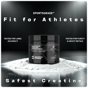 GENTLE BEAST SportsGrade Creatine Monohydrate Powder | 100% Pure, Micronized for Muscle Growth, Strength & Performance | Unflavored, Lab Tested Creatine Powder| 100g