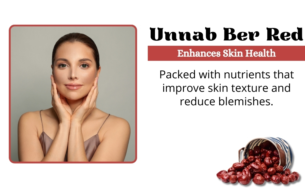 YUVIKA Unnab Ber Red - Zizyphus Sativa Gaertn - Red Jujube - 200 Grams | Dried Jujube Fruit | Traditional Herbal Ingredient & Snack
