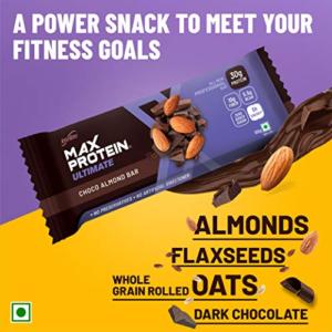 RiteBite Max Protein Daily Choco Berry (Pack of 6 300g (Standard)) & RiteBite Max Protein Ultimate Choco Almond Bars (600g Pack of 6 (Standard))