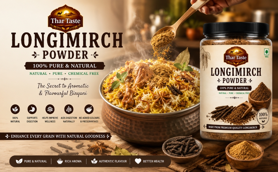 Thar Taste Longimirch Powder | 250G | Fresh & Premium Quality | Ready to Use | Natural Ingredients