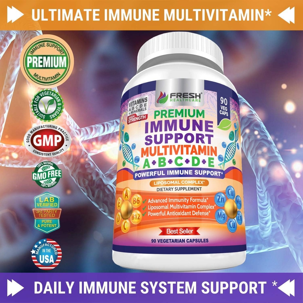FRESH HEALTHCARE Chlorella and Immune Support Multivitamin - Bundle 4