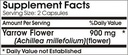 Yarrow Flower 900mg ~ 200 Capsules - No Additives 3