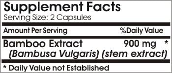 Bamboo Extract 900mg ~ 90 Capsules - No Additives ~ Naturetition Supplements 3